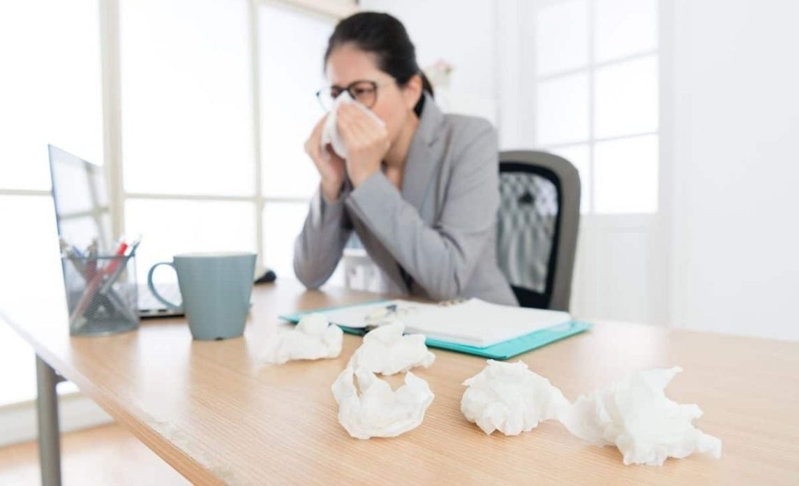Office allergies may affect workers' productivity
