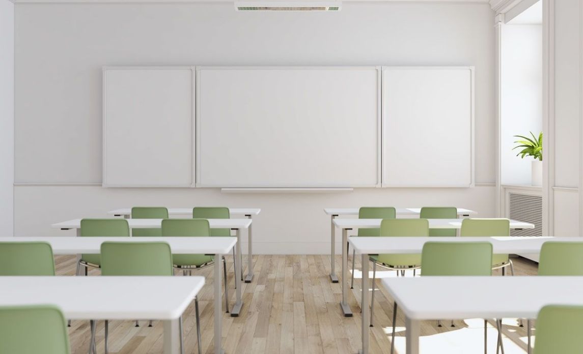 Empty clean classroom