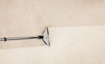 Cleaning green carpet