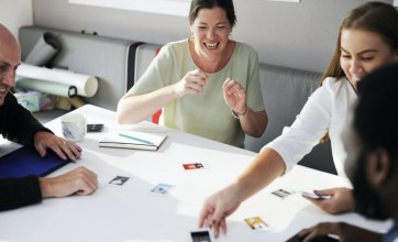 Employees in a bright hygienic office