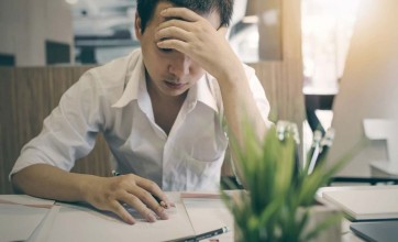 Sick office employee